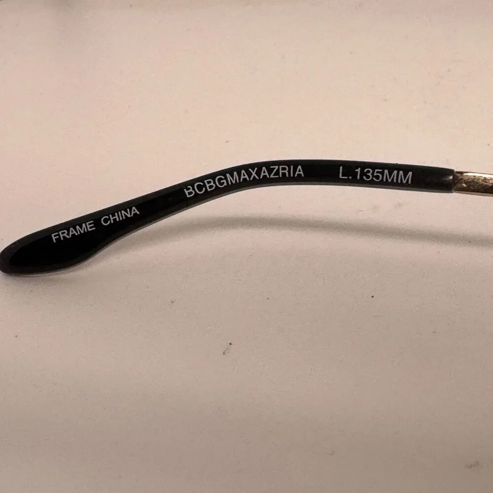 BCBG MAXAZRIA Peyton Women's Black Gold Eyeglasses Frames 53-16 140 H16765‎